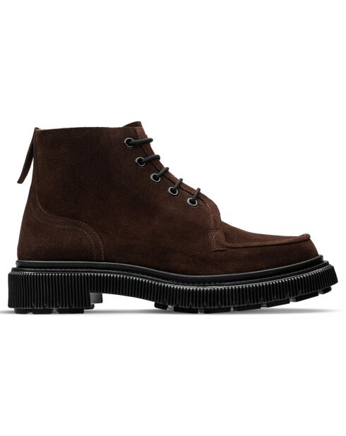 Bottines marron foncé