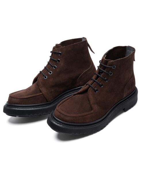 Bottines marron foncé
