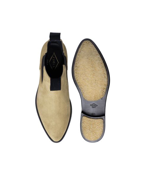 Bottines Chelsea en Cuir sable