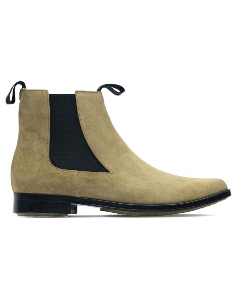 Bottines Chelsea en Cuir sable