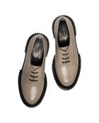 Derbies en Cuir de Veau beiges