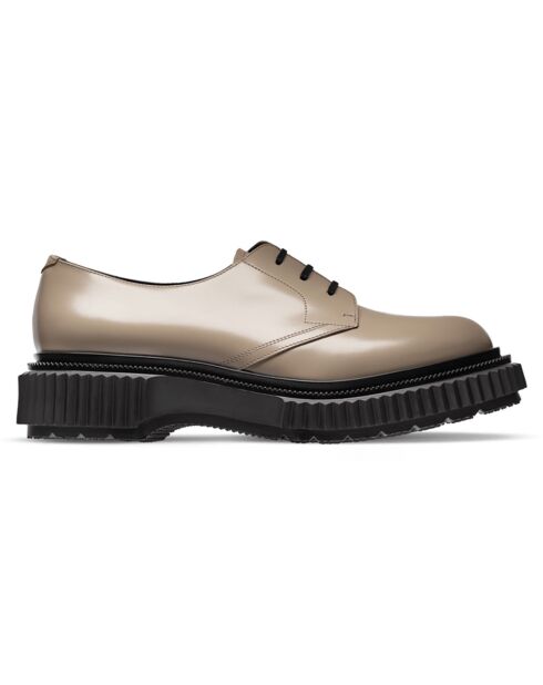 Derbies en Cuir de Veau beiges
