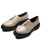 Derbies en Cuir de Veau beiges