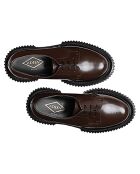 Derbies en Cuir de Veau marron foncé