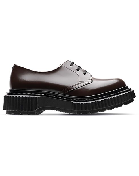 Derbies en Cuir de Veau marron foncé