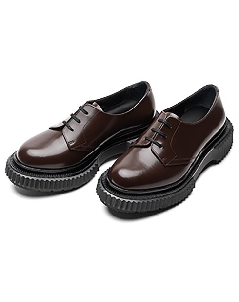 Derbies en Cuir de Veau marron foncé