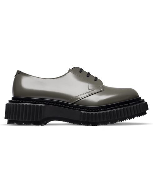Derbies en Cuir de Veau vertes