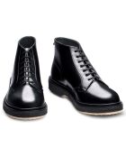 Bottine à Lacets en Cuir de Veau noires