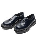 Derbies à Lacets en Cuir de Veau nuit