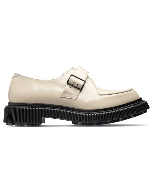 Derbies à Boucle en Cuir de Veau ivoire