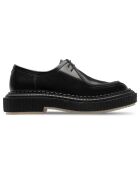 Derbies à Lacets en Cuir de Veau noires