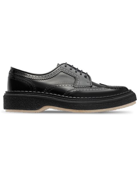 Derbies à Lacets en Cuir de Veau noires