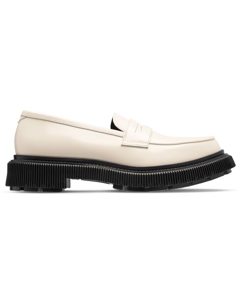 Mocassins en Cuir de Veau ivoire