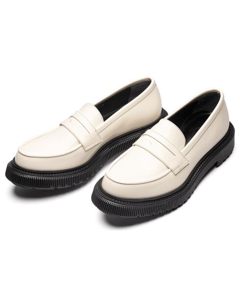 Mocassins en Cuir de Veau ivoire