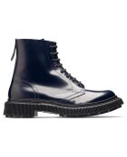 Bottes à Lacets en Cuir de Veau nuit