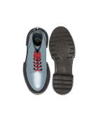 Bottes à Lacets enCuir de Veau grises