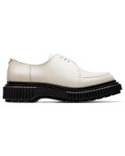 Derbies à Lacets en Cuir de Veau ivoire