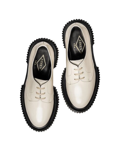 Derbies en Cuir de Veau ivoire
