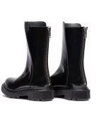 Bottes Hautes en Cuir de Veau noires
