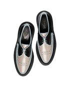 Creepers en Cuir de Veau noir/bleu/beige