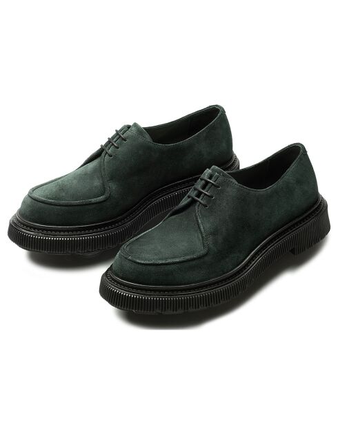 Derbies à Lacets vert bouteille