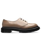 Derbies à Lacets en Cuir de Veau cappucino