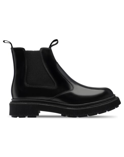 Bottes Chelsea en Cuir de Veau noires