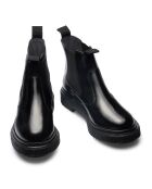 Bottes Chelsea en Cuir de Veau noires