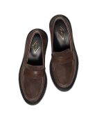 Mocassins en Cuir de Veau marron