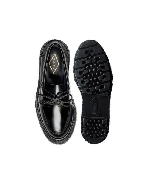 Derbies Bateau en Cuir de Veau noires
