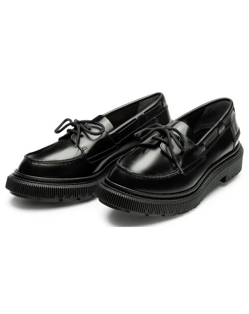 Derbies Bateau en Cuir de Veau noires
