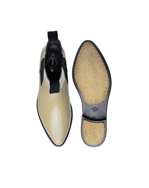 Bottes Chelsea en Cuir de Veau sable