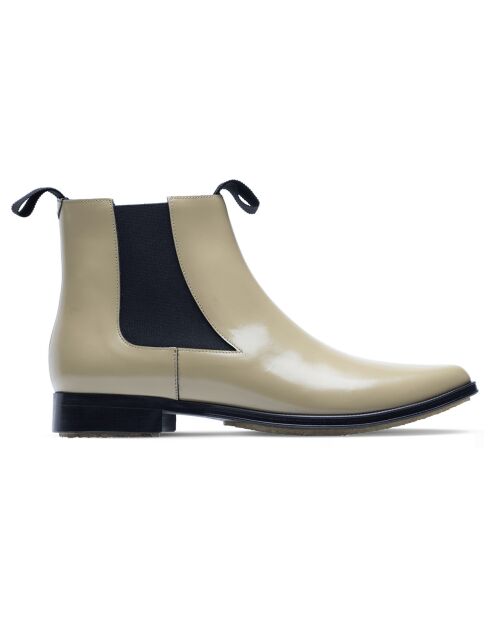 Bottes Chelsea en Cuir de Veau sable