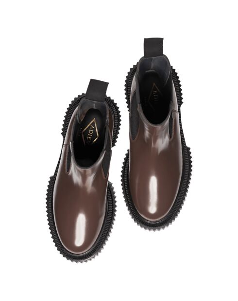 Bottes Hautes Chelsea en Cuir de Veau terre