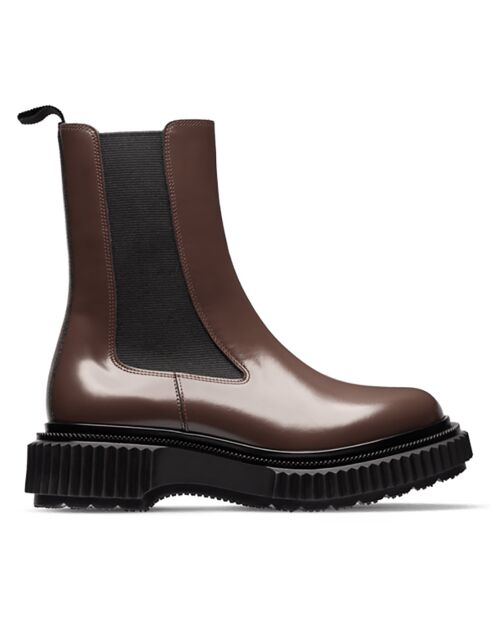 Bottes Hautes Chelsea en Cuir de Veau terre