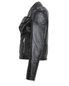 Veste en Cuir Levie noire