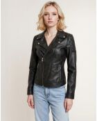 Perfecto en Cuir Larca noir
