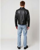 Veste en Cuir Laurenz noire