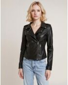 Perfecto en Cuir Loria noir