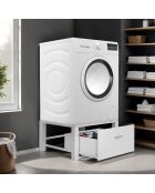 Socle spécial machine à laver blanc - 63x54x31.5 cm