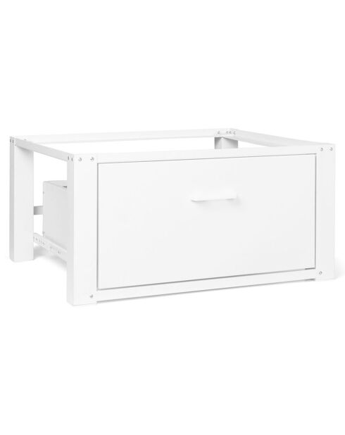 Socle spécial machine à laver blanc - 63x54x31.5 cm