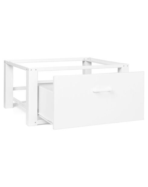 Socle spécial machine à laver blanc - 63x54x31.5 cm