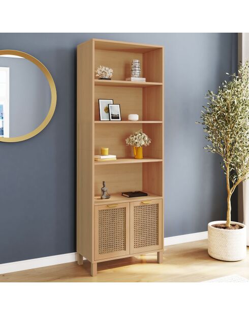 Etagère sur pieds Eve bois - 60x30x170 cm