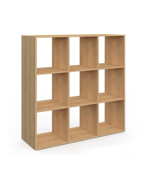 Meuble de rangement cube Faustine bois - 88x30x88 cm