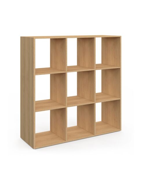 Meuble de rangement cube Faustine bois - 88x30x88 cm