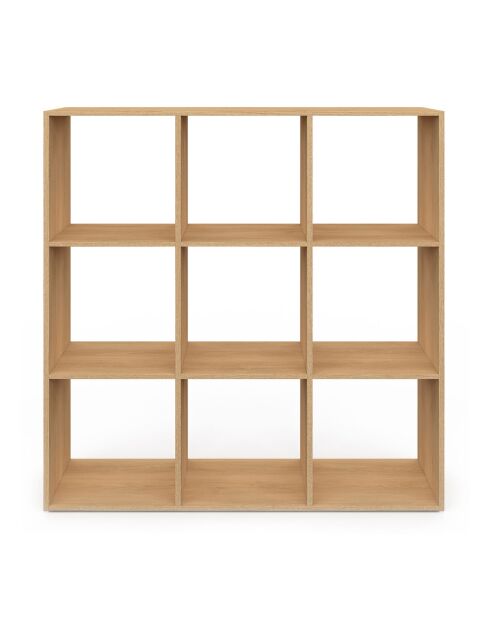 Meuble de rangement cube Faustine bois - 88x30x88 cm