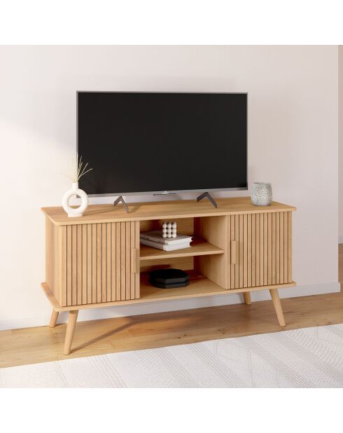 Meuble TV Faustine bois - 110x40x54 cm