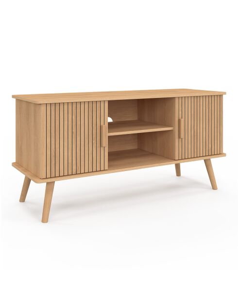 Meuble TV Faustine bois - 110x40x54 cm