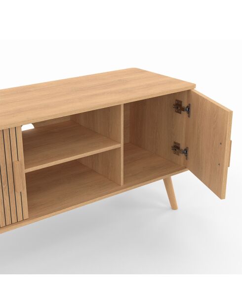 Meuble TV Faustine bois - 110x40x54 cm