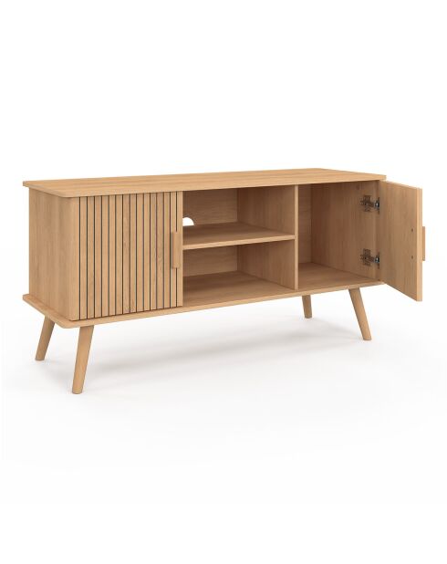 Meuble TV Faustine bois - 110x40x54 cm
